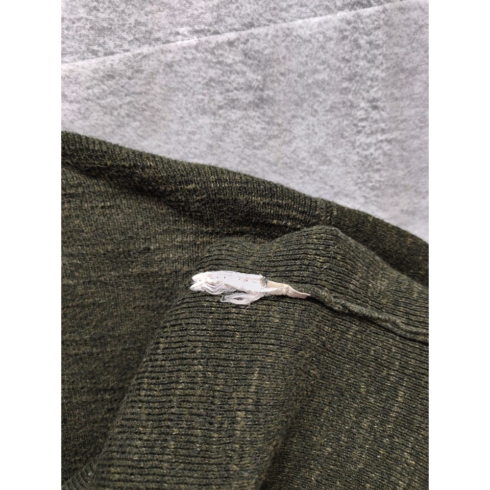 J Crew Men Sweaters L Green Crew Neck Pullover Long Sleeve Comfort Logo Casual - Picture 10 of 16
